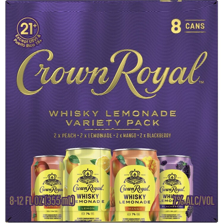 CROWN ROYAL ASST(BL/ML/PL/WL)CAN8P – LiquorBroker